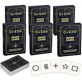 KAIU 150PCS Zener Cards ESP Testing Cards Deck, 5 Symbol Cards, 6 Pack | 2.44 x 3.42 Inch Card Size For Testing, Training &amp; Game Intuition Training