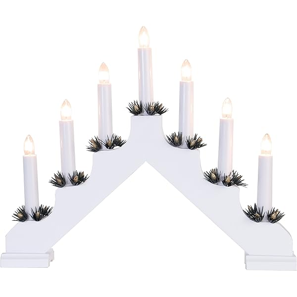 Amazon Com Star Trading 27645 13 75 X 17 7 Light Electric Red Wooden Karin Swedish Candelabra Home Kitchen