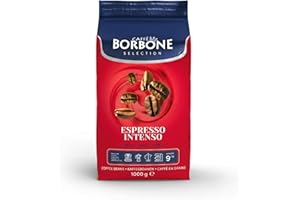 Caffe Borbone Whole Bean Coffee, Espresso Intenso, Medium Roast, Full-Bodied and Strong, Premium Robusta Coffee Beans, Roaste