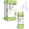 Boogie Micro-Mist Saline Inhaler, Baby Nose Congestion Relief, Nasal Spray for Kids, Pediatrician Recommended, 1.7oz Unscente