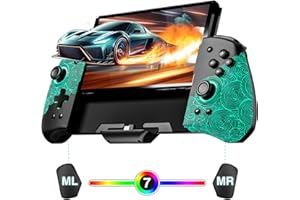 FUNLAB Switch Joypad Controller Compatible with Nintendo/OLED, Switch Handheld Controller Ergonomic Luminpad, One-Piece Joypa