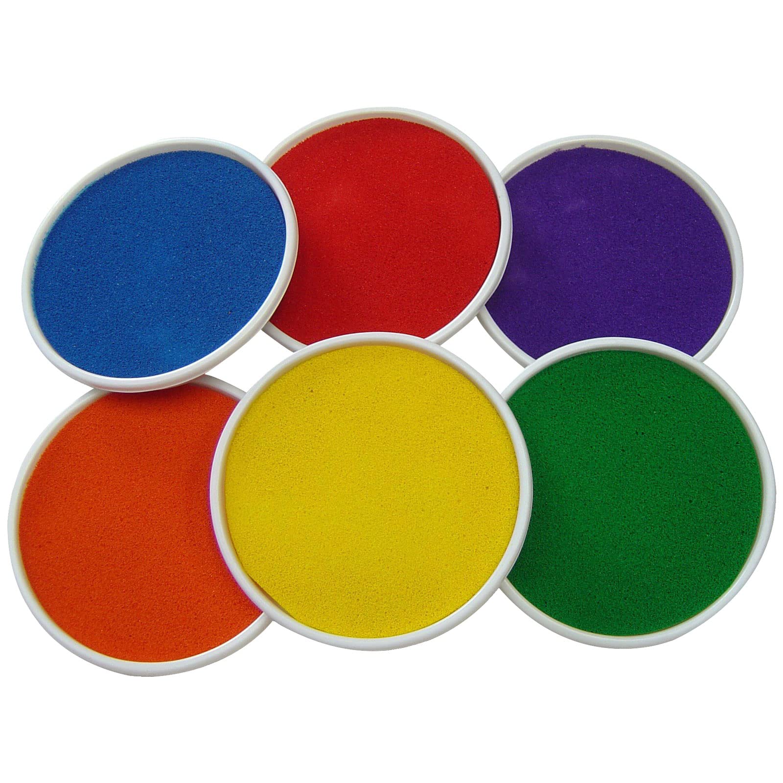 Major Brushes Large Ink Pads Assorted (Pack of 6)