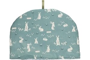 Kichvoe Tea Cosy Rabbit Printed Insulated Teapot Cover Keep Warm Tea Kettle Quilt for Home Kitchen Table Tea Party