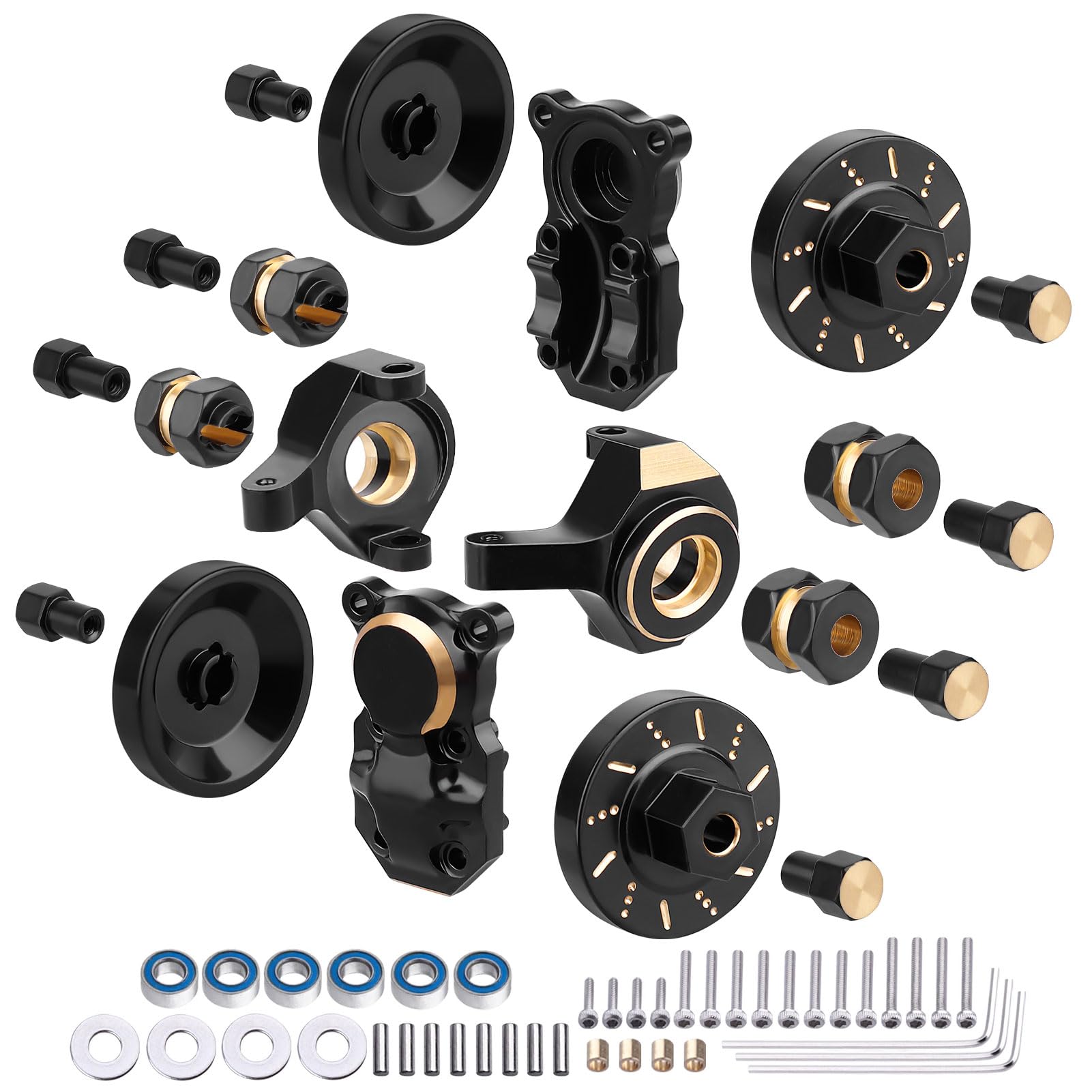 Knuckle Weights Brass (4): SCX24 AX24