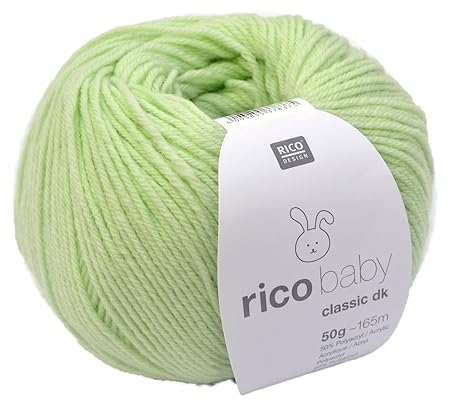 Rico Baby classic dk Fb. 27 - hellgrüne Babywolle zum Stricken und Häkeln