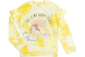 Disney Princess Beauty and the Beast Little Mermaid Frozen Minnie Mouse Girls Fleece Pullover Sweatshirt Toddler to Big Kid