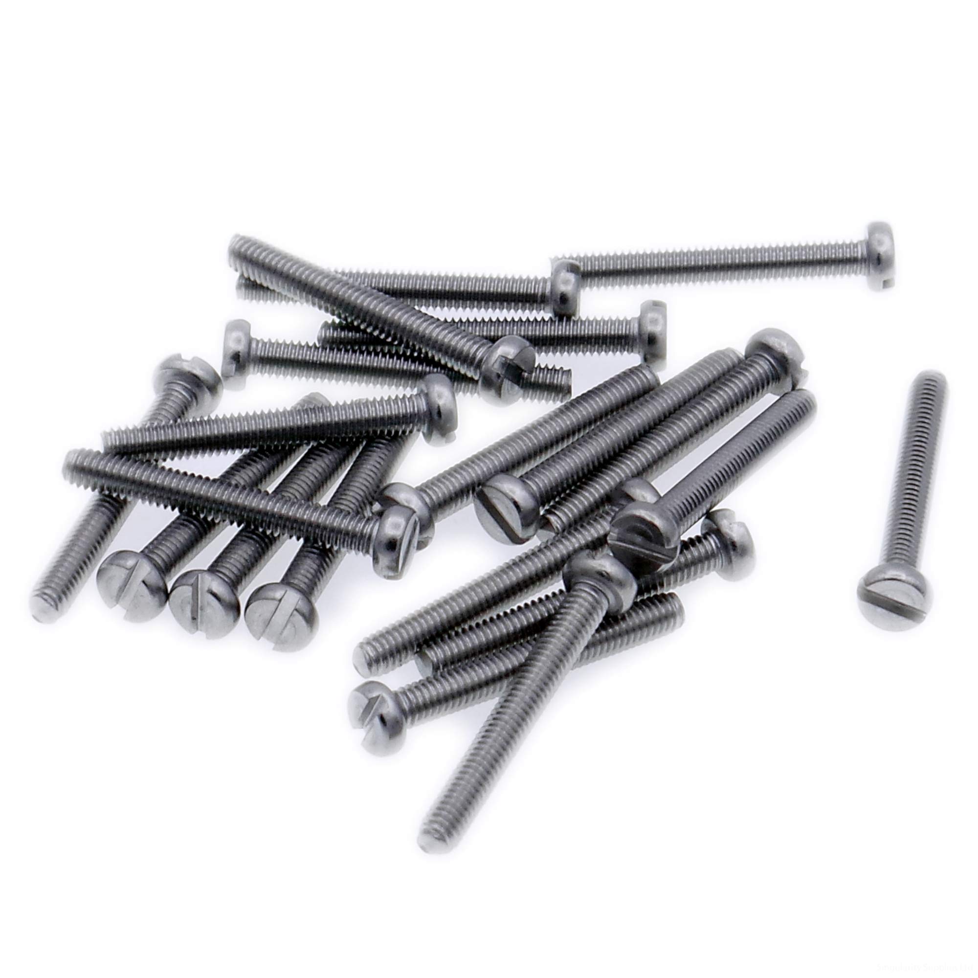 M6 (6mm x 14mm) Slot Cheese Machine Screw (Bolt) - Stainless Steel (A2) (Pack of 20)