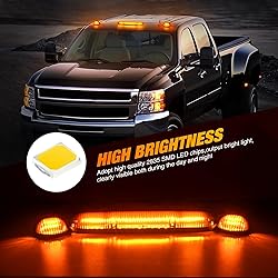 Nilight LED Cab Marker Lights 3 PCS Roof Running