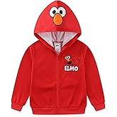 Sesame Street Elmo and Cookie Monster Boys Full Zip Up Hoodie for Toddler