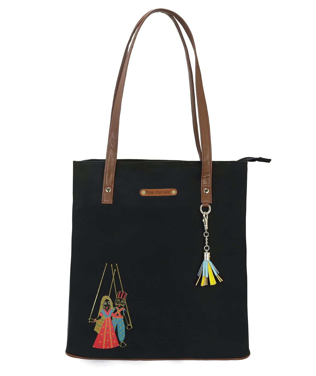 funk for hire women printed cotton canvas tote bags