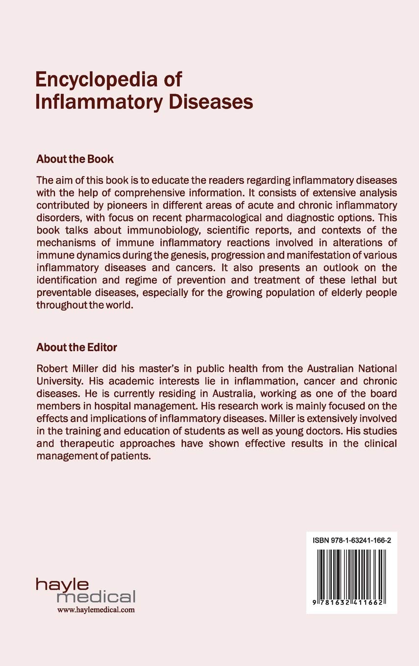 Encyclopedia Of Inflammatory Diseases Miller Robert 0001632411660 Books Amazon Ca