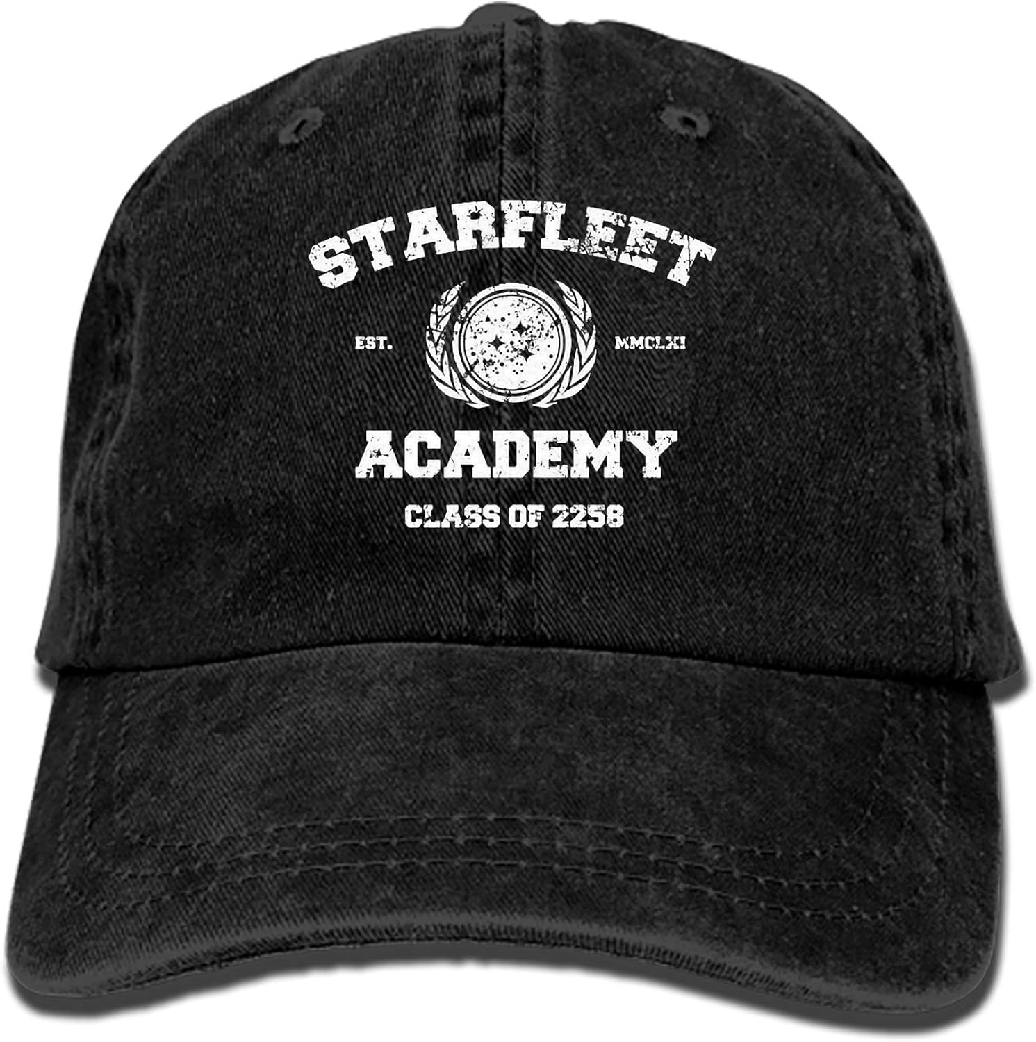 poopmick Starfleet Academy Adjustable Cowboy Cap Denim Hat