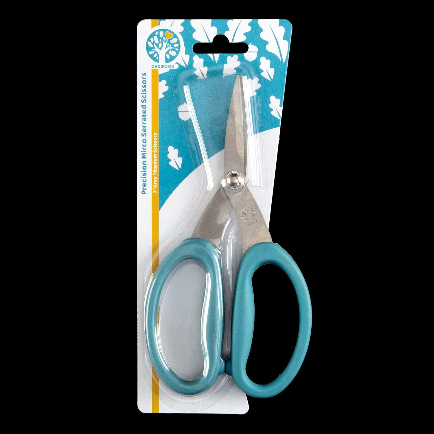 Oakwood Archer Micro Serrated Scissors, Blue, One