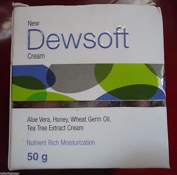 Dewsoft Aloe Vera Honey Wheat Germ Oil Tea Tree Extract Cream 50 gm Bright Skin