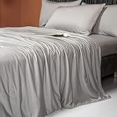 LLanCL Cooling Blankets for Hot Sleepers - Cool Like Ice Cream Blanket for Summer, Lightweight Double-Sided Cooling Comforter Quilt (King Size 90" x 108" Grey)