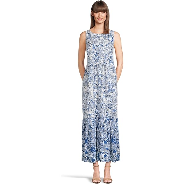Lilly Pulitzer, Womens, Alessani Maxi Dress, Starlight Navy