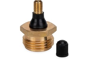 Camco RV Brass Blow Out Plug - Essential RV Winterizing Tool - Heavy-Duty Brass Construction - Helps Clear Your Water Lines During RV Winterization and Dewinterization (36153)