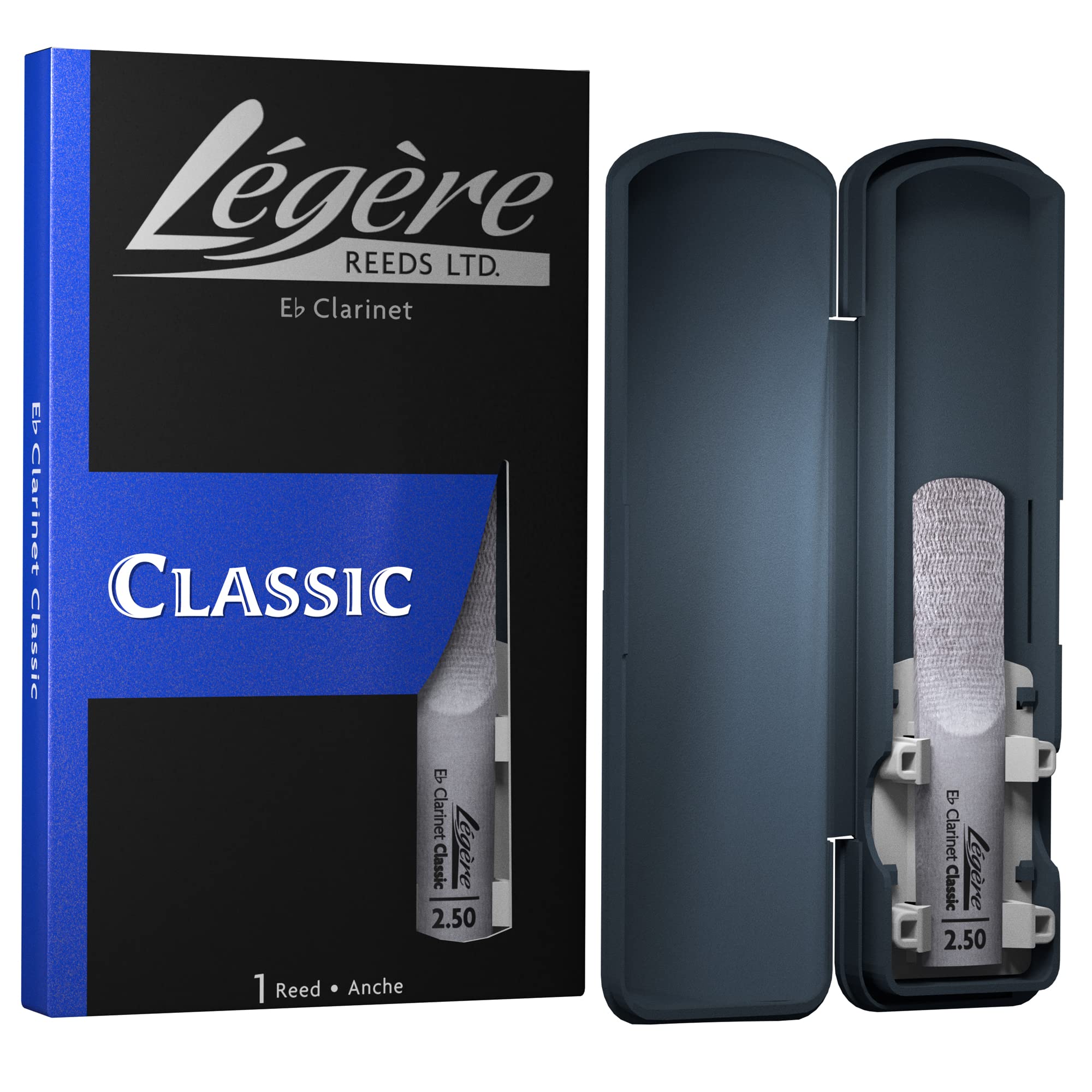Légère Reeds - Eb Clarinet Reed, Classic, Strength 2.50 (EBC2.50) - Premium Synthetic Woodwind Reed