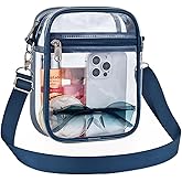USPECLARE Clear Purse Stadium Transparent Messenger Bag Stadium Approved for Men and Women Clear CrossBody Bag