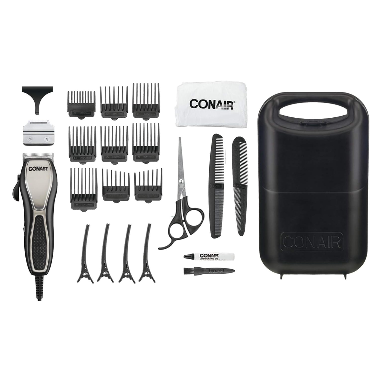 Conair Cut N' Detail 24Piece Chrome Haircut Kit Beauty