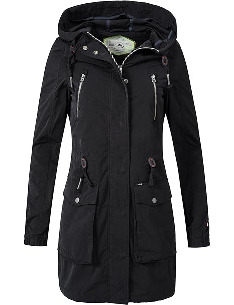 khujo Damen Mantel Übergangsmantel Übergangsparka YM-Savannah 2 Farben S-XXL