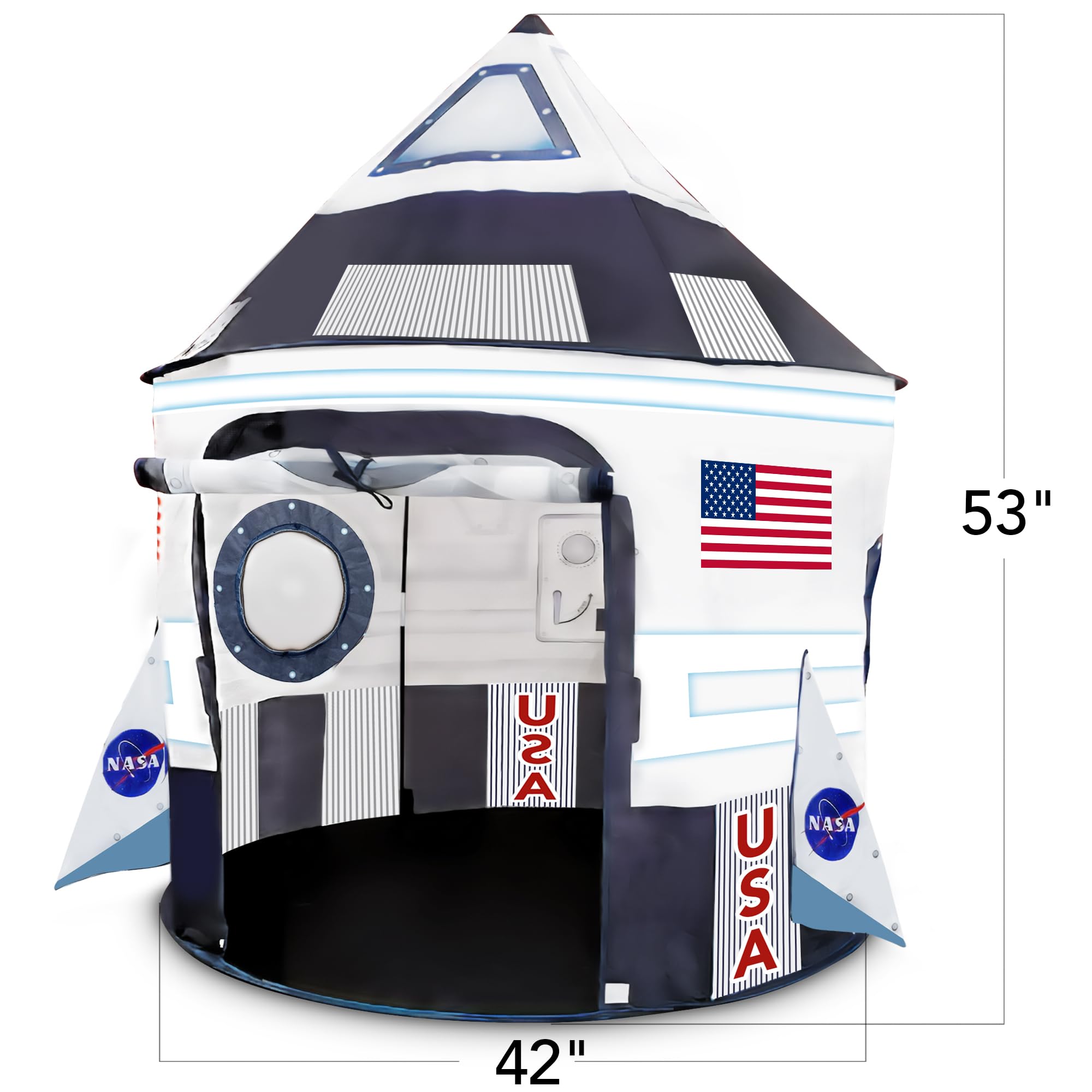 ArtCreativity Kids Tent Indoor Pop up Play Tent for Kids, Outer Space Party Decorations & Space Toys for Ages 4-12 Indoor & Outdoor Playhouse, Spaceship Playhouse for Birthday Party Decoration