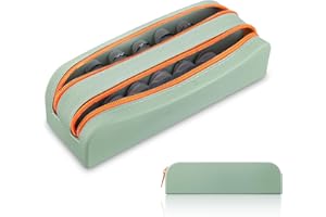 AITIME Portable Daily Contact Lens Organizer,Disposable Contact Lens Dispenser,Travel Color Contact Lens Storage Case Kit with Labeled R & L(Gery)