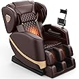 FURNIMAT 2025 Massage Chair Full Body, Zero Gravity Massage Chair with 10 Fix Rollers, Heating, Foot Massage, Auto Modes, Bluetooth Speaker, Touch Screen Controller