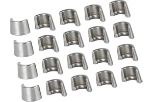 A ABSOPRO 20pcs 8mm Valve Stem Diameter Hardened Valve Keeper Locks Steel Race Locks for GY6-125 Item Replacement