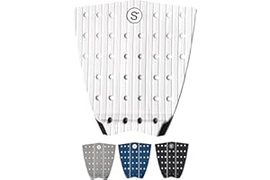SYMPL Surfboard Traction Pad • 3 Piece Deck Pad for Surfing, Skimboarding • Maximum Grip • 3M Adhesive • Fits Surfboards, Skimboard, Longboard, Fish