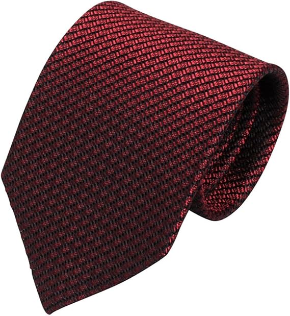 Amazon オジエ Ozie ネクタイ フレスコタイ 絹シルク100 織柄無地 メッシュ状の素材感が春夏向き 日本製 ワインレッド赤ボルドー ネクタイ 通販