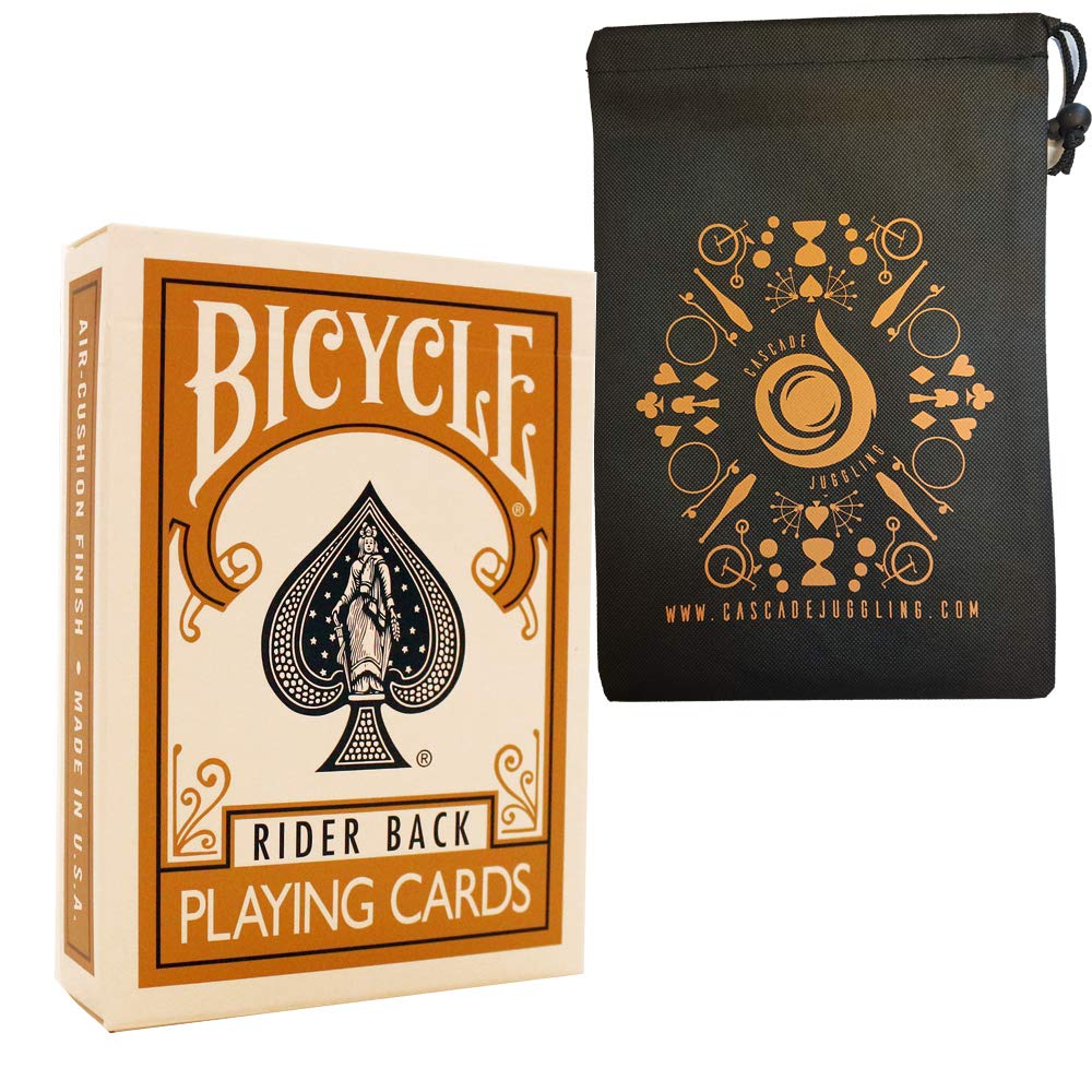 Gold Coloured Bicycle Playing Cards Classic Rider Back Design