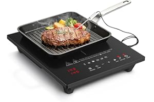 AMZCHEF Induction Cooktop 1800, Single Induction Burner