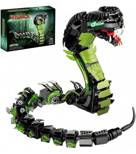 Amazon.com: honchoes Mechanical Snake Building Set, Animal Model