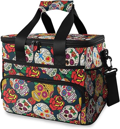 sugar skull lunch bag