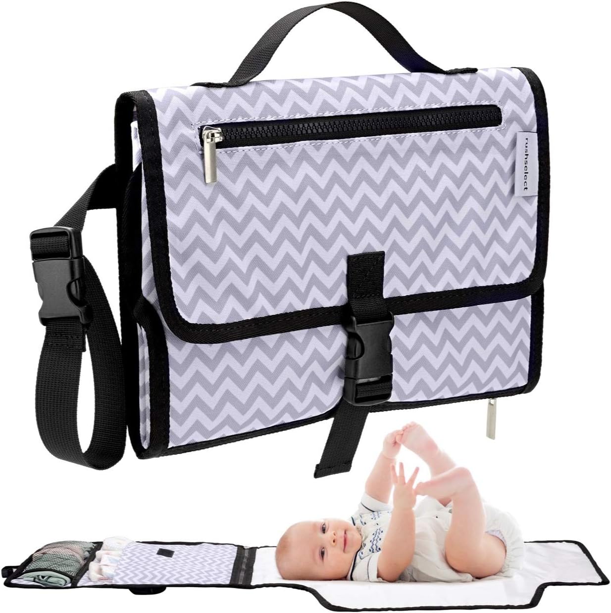 Rush Select Portable Diaper Changing pad, Travel Diaper Changing mat