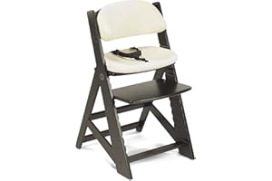 Keekaroo Kids Chair with Comfort Cushions in Espresso and Vanilla