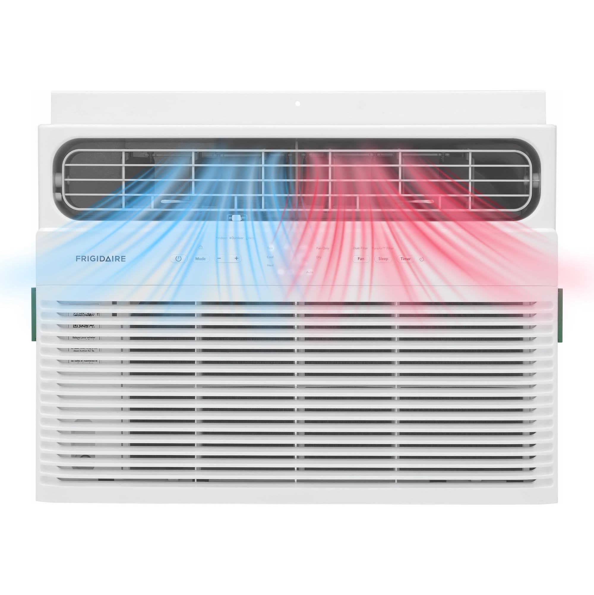 Photo 1 of Frigidaire 8,000 BTU Window Air Conditioner with Supplemental Heat, Cools & Heats Up to 350 Sq. Ft., Remote Control, Quiet Operation, Eco Mode, 3 Fan Speeds, White