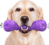 HETOO Indestructible Dog Toy Skull Shape Durable Rubber Chew Large Medium