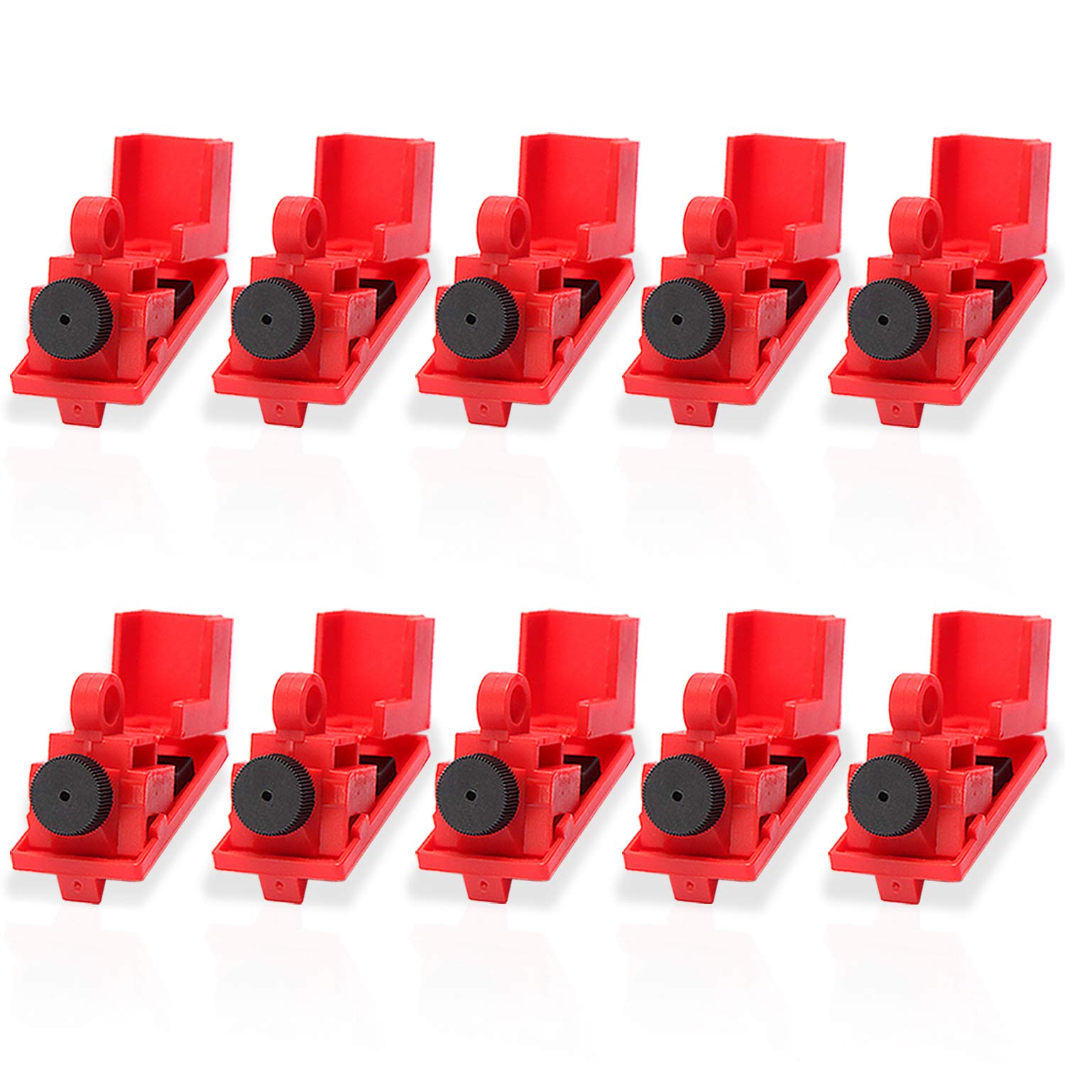 Circuit Breaker Lockout Device Lockout Tagout Kit 10 PCS Universal Single Pole Clamp Lockout Circuit Breaker Lockout Device Lockout Tagout Kit 10 PCS Universal Single Pole Clamp Lockout
