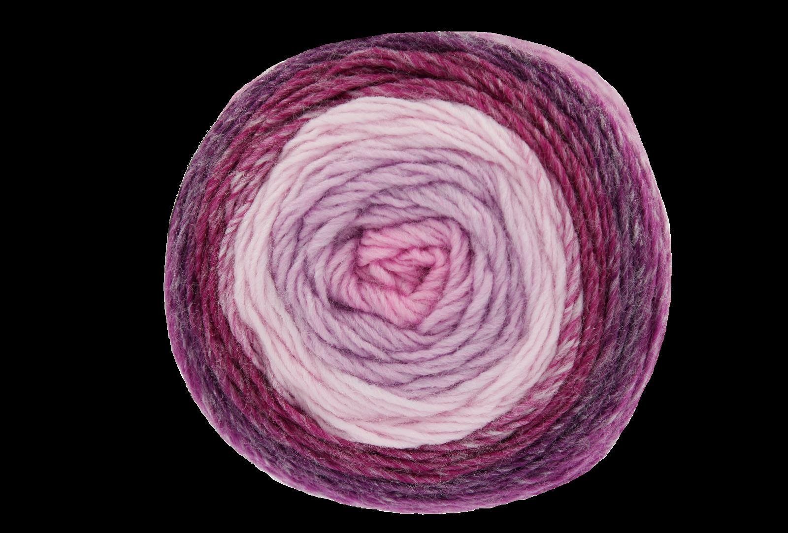 King Cole Curiosity DK Yarn - 150g Cake - 480m - Premium Acrylic Self-Striping Double Knit Yarn for Knitting & Crochet (2891 Purple Haze) โ image 1