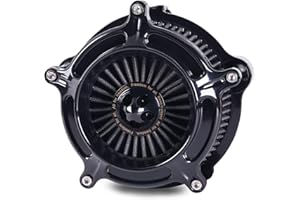 TOPRAMETAL For harley air cleaner filter Sportster Softail Touring street road king glide Dyna for harley davidson air intake filters (Spike turbine - Gray, E-For Touring 2023-UP,Softail 2025-UP)