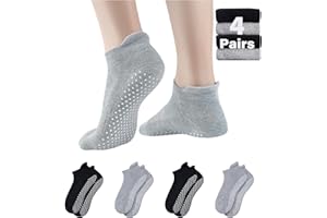 SUTEKE Non Slip Grip Socks Men Women Tile Wood Floor Anti-Skid Grippy Pilates Yoga Barre Sticky Socks Elderly Hospital Slipper Socks
