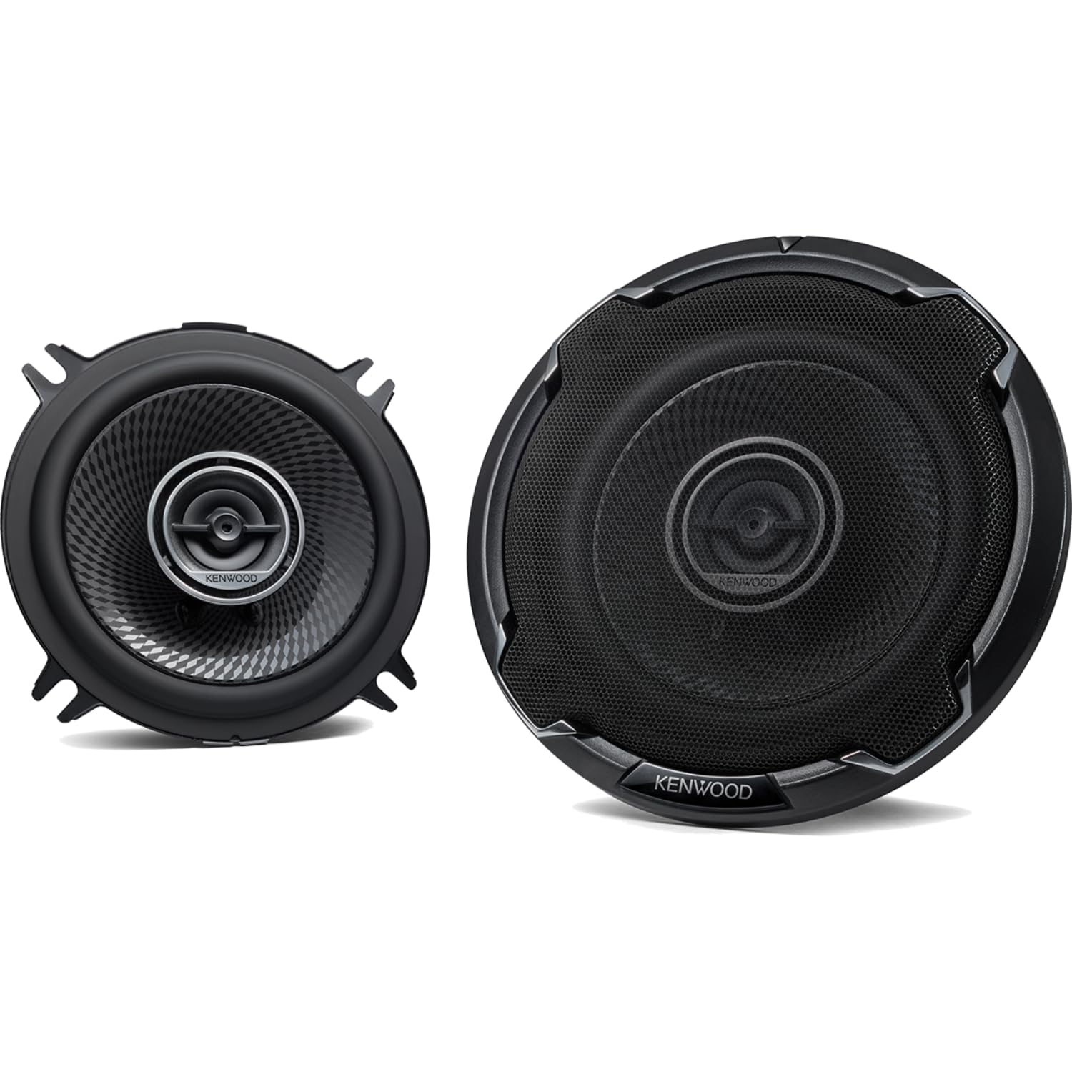 Kenwood KFC-PS1396 13cm 2-Way Coaxial Speakers | Surround Sound Car Speakers Polypropylene Diaphragm Woofer and Balanced Dome Tweeter, Black/White โ image 1
