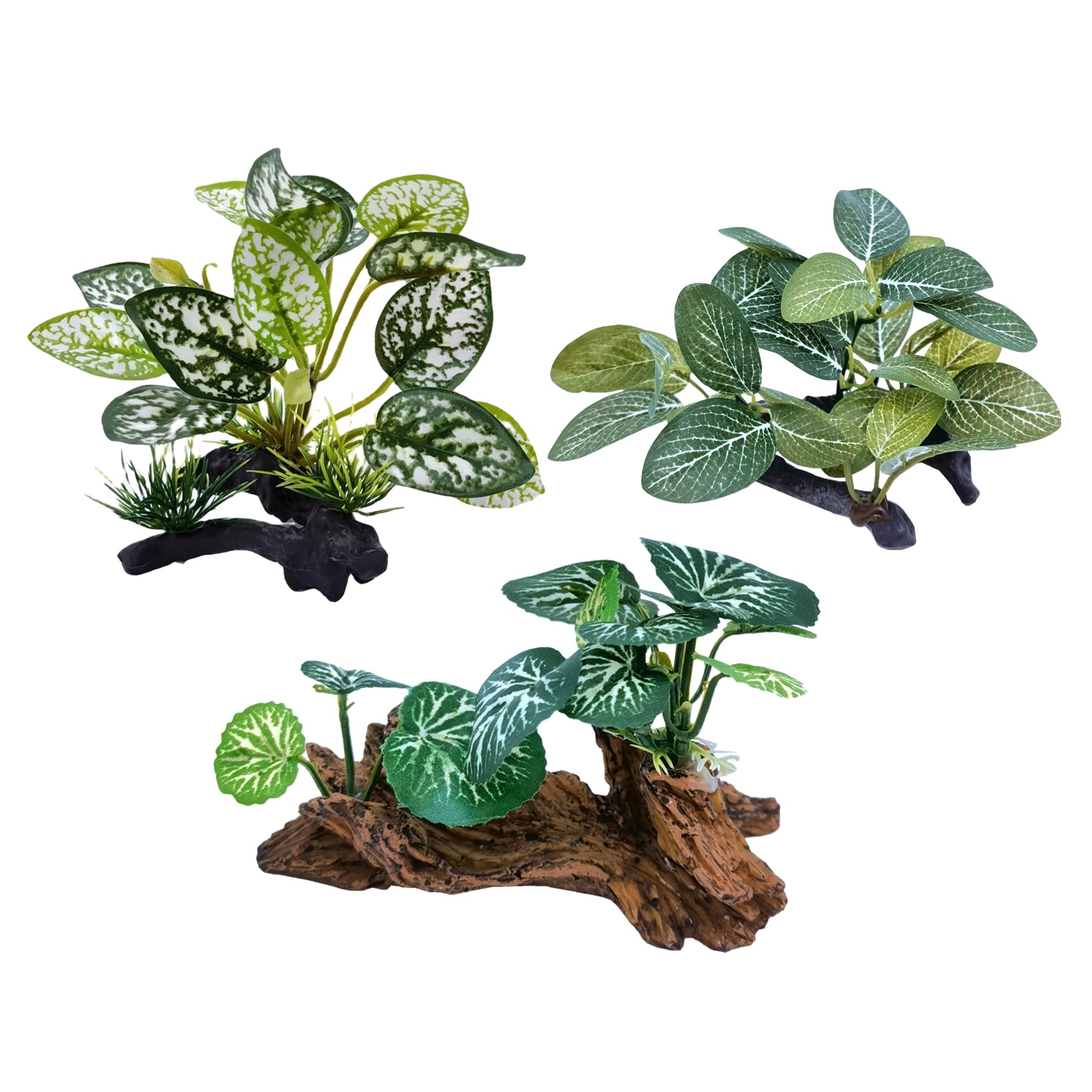 M2cbridge Artificial Fish Tank Plants Silk Aquarium Plant Aquatic Water Grass Foreground Decor (3PCS Green Grasses)