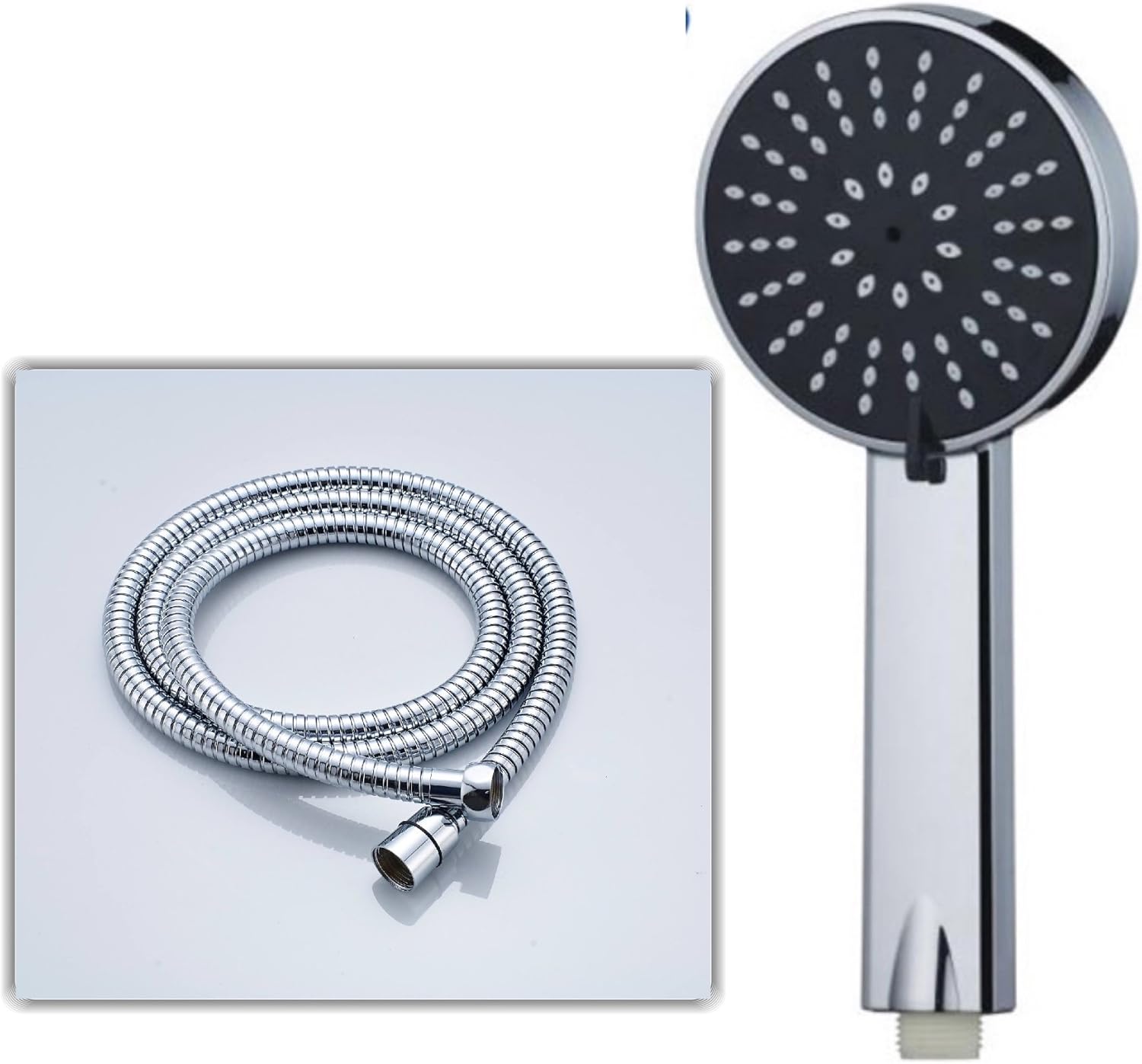 HOUSLER® Quality Pressure Boosting Anti Lime Scale Shower Head with 1.5