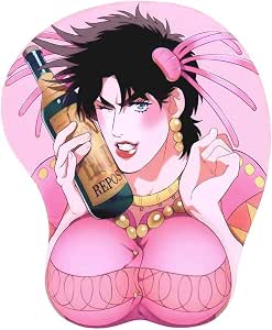 Amazon.com : LNIUB Joseph Joestar 3D Wrist Rest JoJo's Mouse Pad Mat