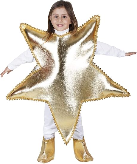 Vestito Da Stella Di Natale.Pegasus Vestito Costume Maschera Di Natale Stella Cometa Taglia 9 10 Anni 115 Cm Amazon It Giochi E Giocattoli