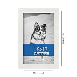 ArtToFrames 8x13 Inch White Picture Frame, This