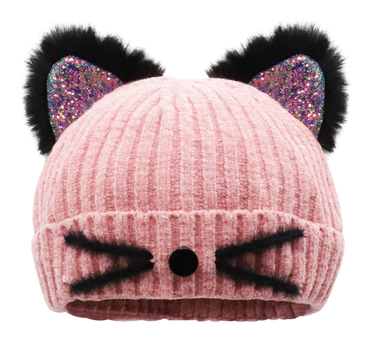 Bellady Mother Children Sequin Cat Ears 